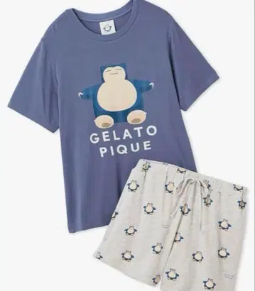 GELATO PIQUE 포켓몬 슬리피 카비곤 룸웨어 반팔 반바지