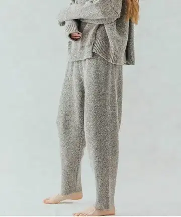 MONICA CORDERA 테이퍼드 니트 팬츠