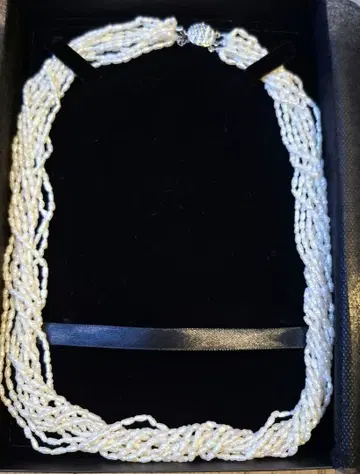 천연 진주 양귀비 펄 목걸이