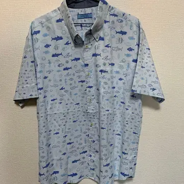 카리유시 웨어 MAJUN 마준 오키나와 물고기 패턴 3L