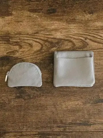 미사용 새상품 TIDEWAY 코인 케이스 지갑 접이식 지갑 그레이 SM2