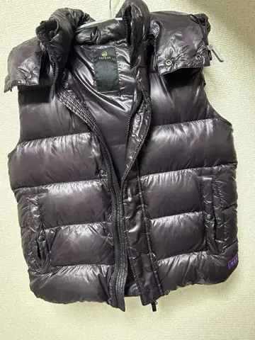 TATRAS 후드 부착 퍼플 다운 베스트