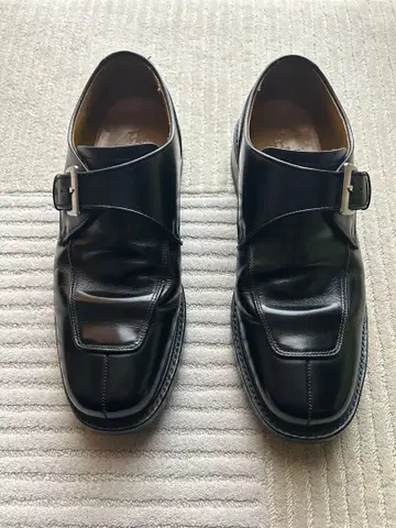 리갈 블랙 몽크 스트랩 슈즈 24.5cm