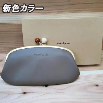 새상품 여성용 쥬케로 신색 소가죽 박스 포함 가마구치 장지갑 지갑 큼직한