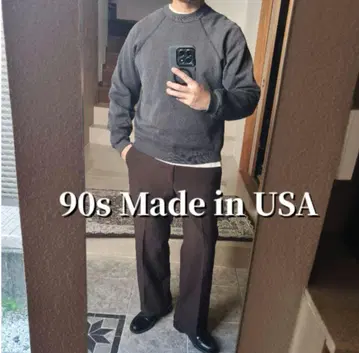 90s USA제 TULTEX 페이드 블랭크 무지 맨투맨