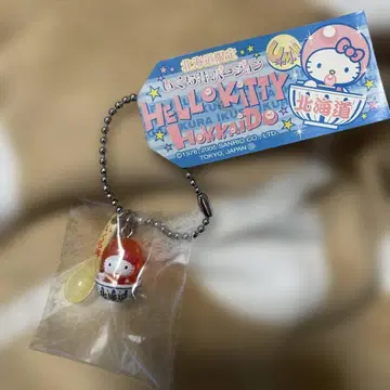 지역 한정 키티 헬로키티 홋카이도 한정 연어알 덮밥 스트랩
