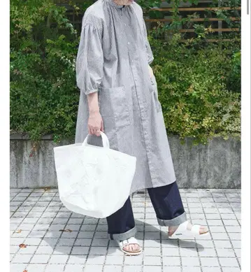 [ 새상품 ] 내추럴 랜드리 롱 기장 원피스