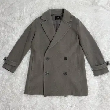 새상품급 프레임워크 P 코트 피코트 차콜 그레이