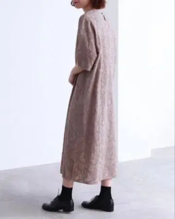 yuni 총 자수 페이즐리 무늬 원피스