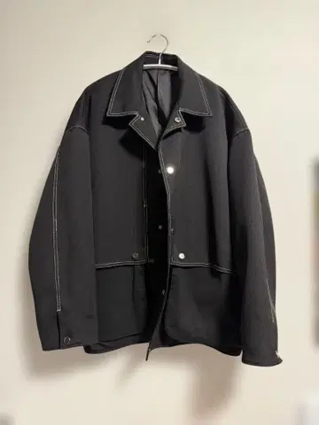 L 사이즈 PUBLIC TOKYO 스티치 콤비 블루종