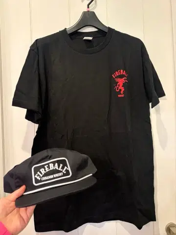 파이어볼 위스키 T셔츠 캡 L 새상품 미사용 모자