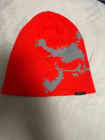 00s 오클리 오렌지 & 그레이 스컬 비니