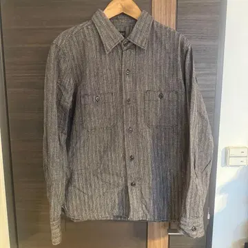 텐더 로인 헤링본 워크 셔츠 XS