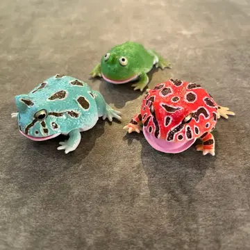 개구리 피규어 3개 세트