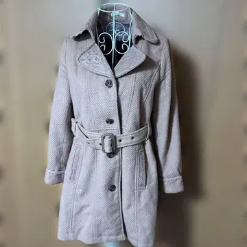 헤이즐넛 색상 트렌치 스프링 코트