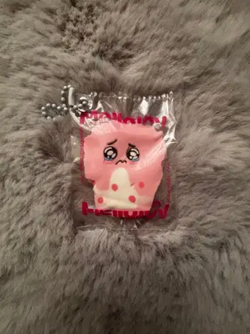 멜로 조이 눈물 흘리는 핑크 캐릭터 키링