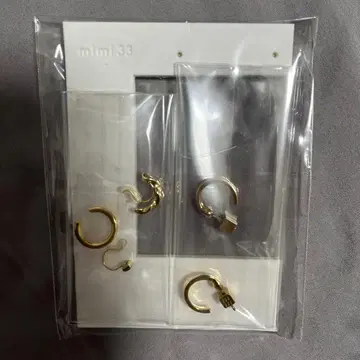 mimi33 골드 후프 귀걸이 5세트