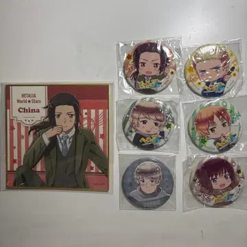 헤타리아 월드 스타즈 캔뱃지 색지