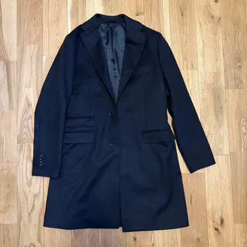새상품급 체스터 코트 L 사이즈 온리 캐시미어&울 네이비