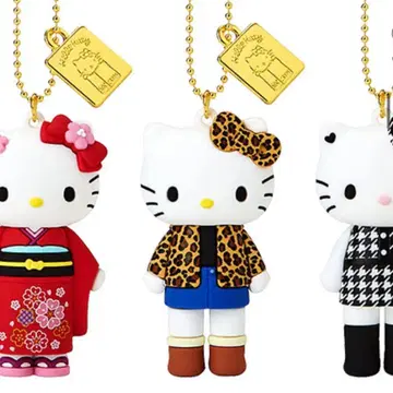 헬로키티 전시회 - 헬로키티 레오파드 무늬 키링 덤 포함