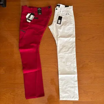 OAKLEY Tight Tapered 팬츠 빨간색 화이트 2색 세트