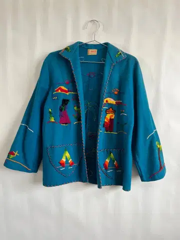 자수 디자인 멕시칸 자켓