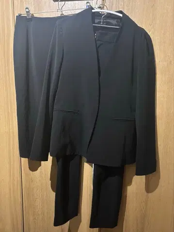 TONAL 블랙 수트 팬츠, 스커트 3종 세트