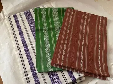 물건 정리 중! 하카타 오리 오비 3점 묶음 판매, 리메이크용