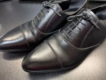 블랙 가죽 드레스 슈즈