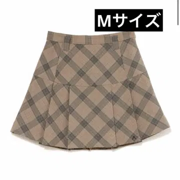 andmary Coco check mini pleats skirt M