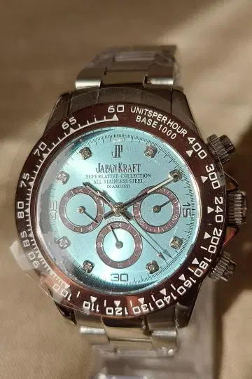 JapanKraft 자동 와인딩 시계 크로노그래프 미사용 새상품