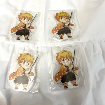 귀멸의 칼날 아가츠마 젠이츠 미니 캐릭터 랜덤 아크릴 참