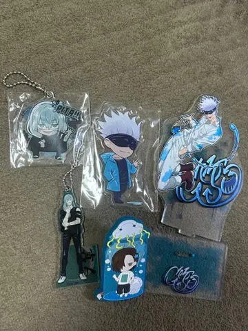 주술회전 굿즈 5점 묶음 판매 고죠 사토루 마히토 요시노 준페이