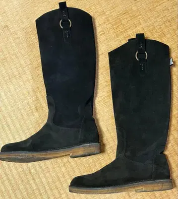 To&Co 블랙 스웨이드 롱 부츠 35