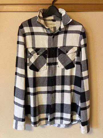 DENIM & SUPPLY 체크 무늬 긴팔 셔츠 랄프 로렌 S 사이즈