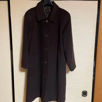 HIGH SENSE 다크 브라운 롱 코트 M