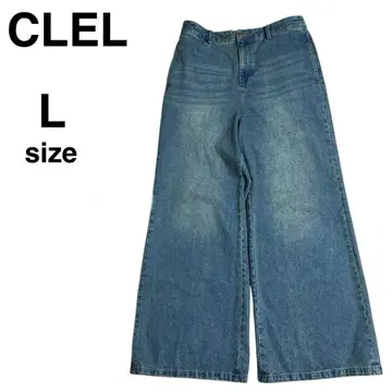 CLEL 클레르 플레어 데님 팬츠 L 사이즈 빈티지 블루