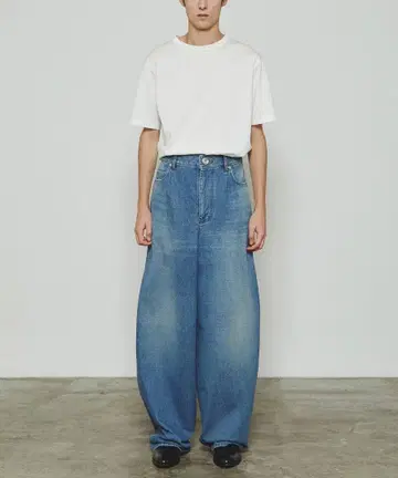 THERERACS RERACS BARREL DENIM PANTS