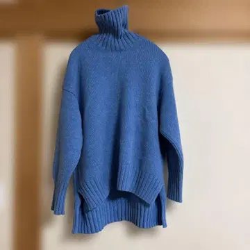 투모로우랜드 맥피 캐시미어 혼방 니트 M 블루