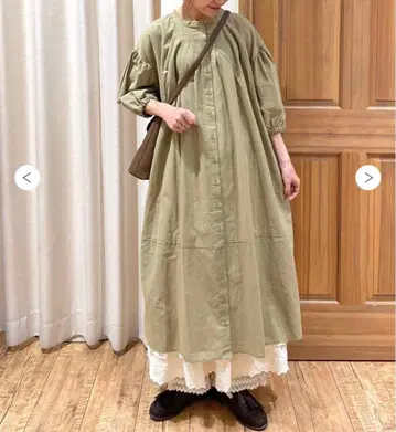 sm2 사만사 모스모스 레이스 앞뒤 착용 원피스 그린