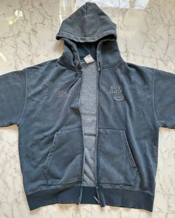 BEN DAVIS 데님풍 지퍼 후드티