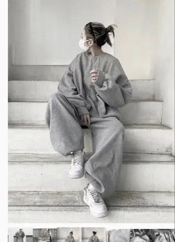 YACA 베이직 스웨트 팬츠 그레이 블랙