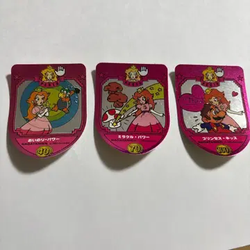 나가타니엔 슈퍼 마리오 씰 스티커 3매 핑크