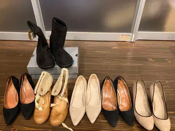 스웨이드 하이힐 등 6켤레 일괄