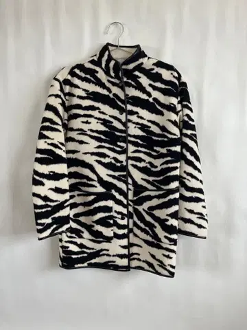제브라 패턴 플리스 자켓 pelican vintage