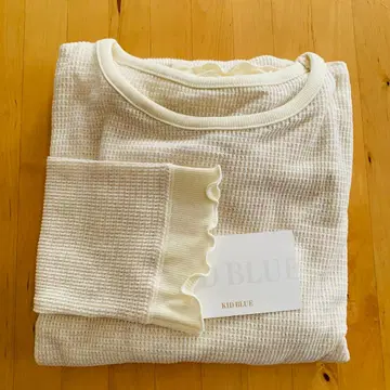 KID BLUE 긴팔 원피스 크로셰 와플