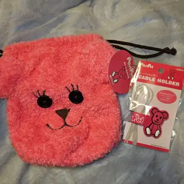포스트펫 모모 봉제 인형 복조리 케이블 홀더