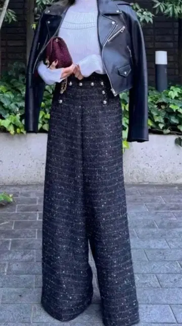 새상품! cygne 시뉴 트위드 마린 팬츠 cedric