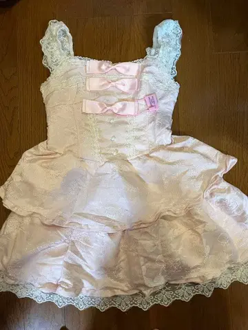 핑크 슬리브리스 미니 원피스