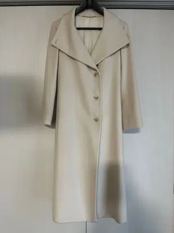 미사용 ROPE 롱 코트 M 화이트